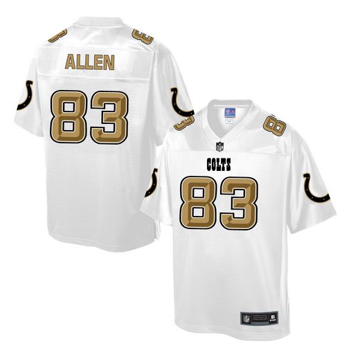 Men's Game Dwayne Allen Nike Jersey White - #83 Pro Line Fashion NFL Indianapolis Colts